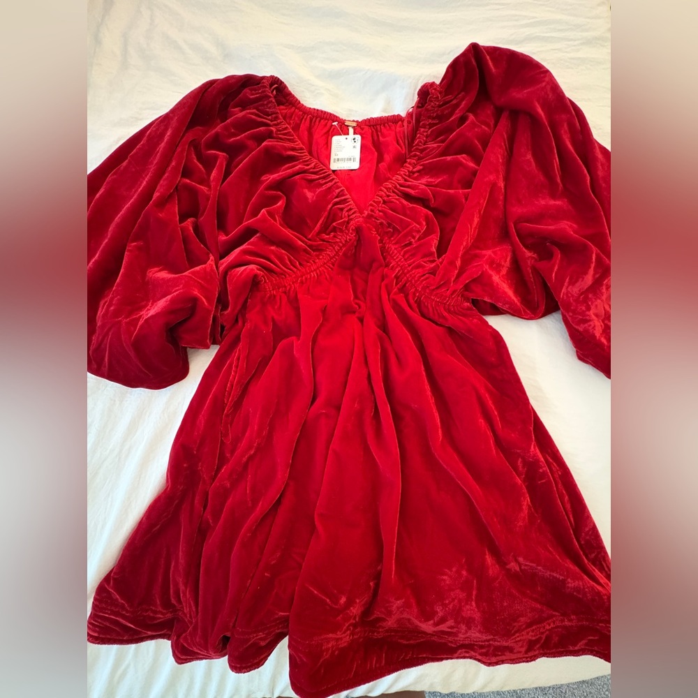 Free People Velvet Mini Dress